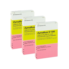 Zymafluor D500 婴幼儿维生素Dzhe 90粒 3盒装 €12.99